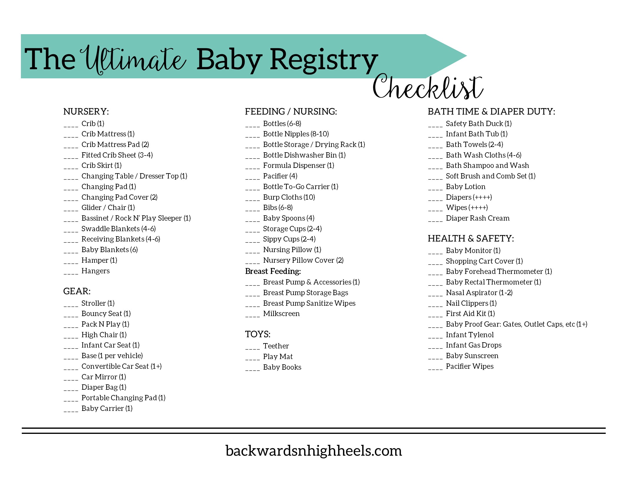 The Ultimate Baby Registry